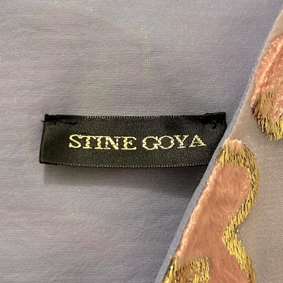 Stine Goya Palmer Blouse Rosemary Banana Leaf Metallic Blouse - Picture 12 of 14